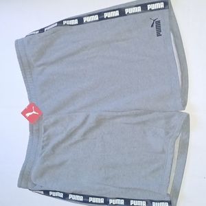Puma Logo Training Shorts  Size-4XL Gray Big&Tall NWT